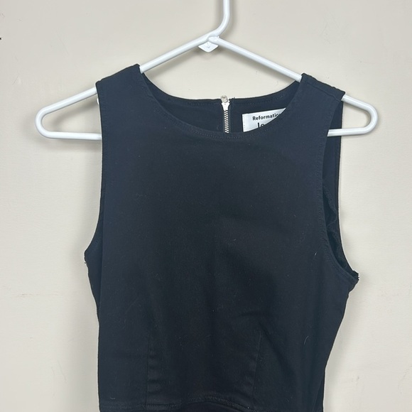 Reformation Black Mini Dress - Picture 4 of 14